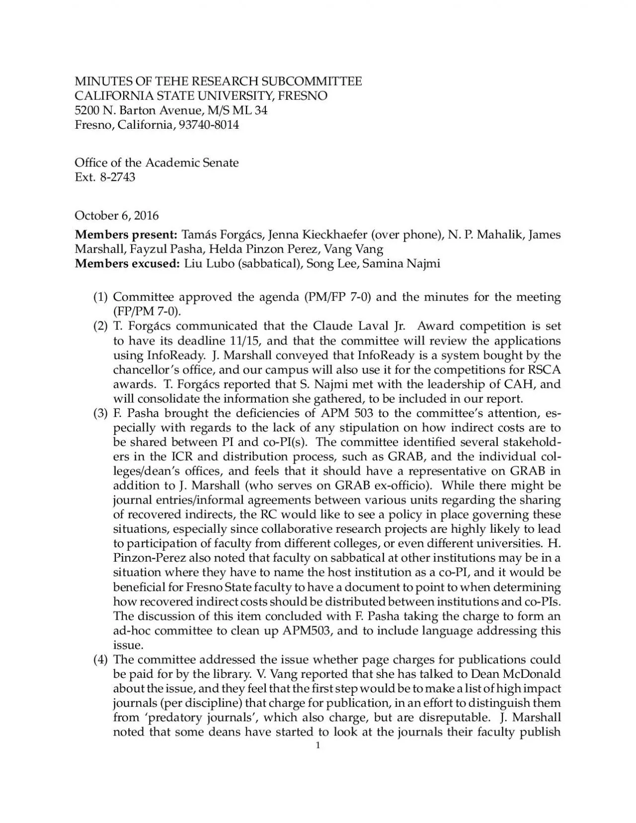 PDF-MINUTESOFTEHERESEARCHSUBCOMMITTEECALIFORNIASTATEUNIVERSITYFRESNO5200NB