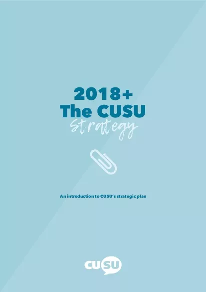 The CUSUStrategyAn introduction to CUSU146s strategic plan