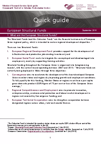 What structural funds ar