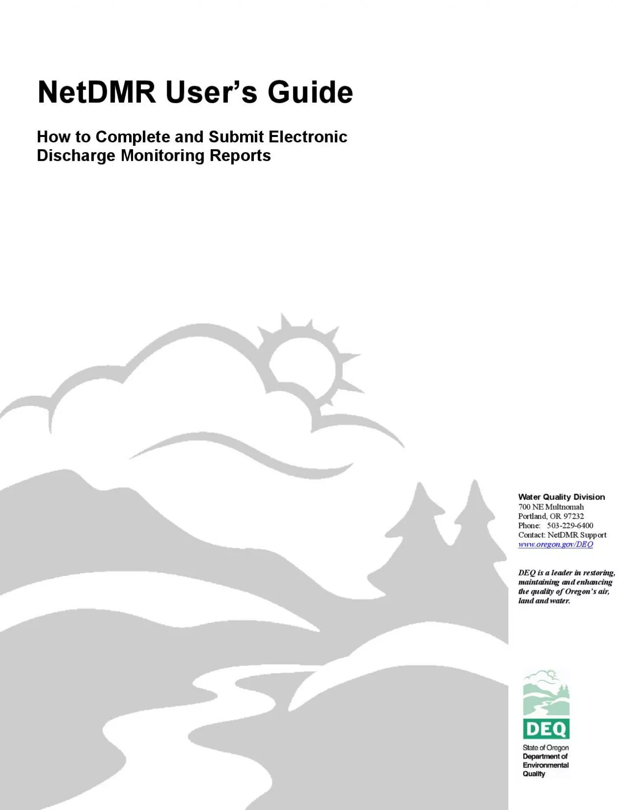 PDF-x0000x0000State of Oregon Department of Environmental QualityNetDMR Us