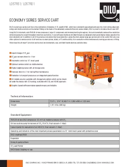 DILO146s current gas service cart line is the culmination of decades o