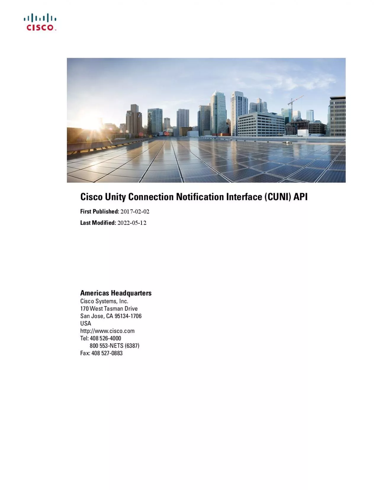 PDF-CiscoUnityConnectionNotificationInterfaceCUNIAPIAmericasHeadquartersCi