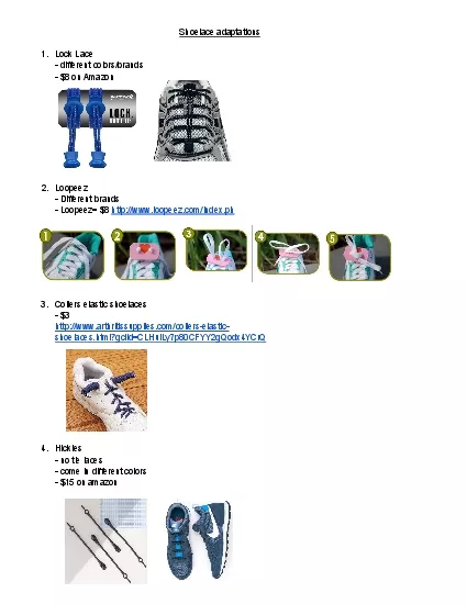 Shoelace adaptations