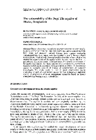 Impacts of Urban Growth on Surface Water and Groundwater Quality