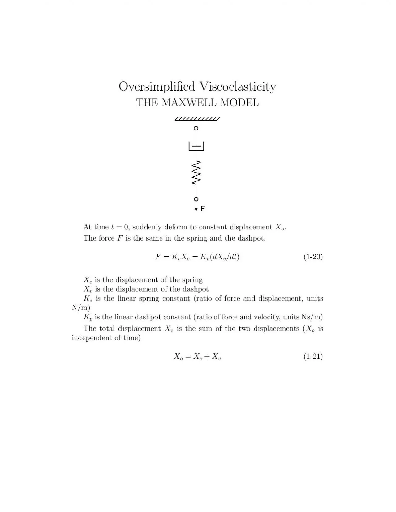 PDF-OversimplifedViscoelasticityTHEMAXWELLMODEL