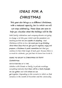 Ideas for Christmas
