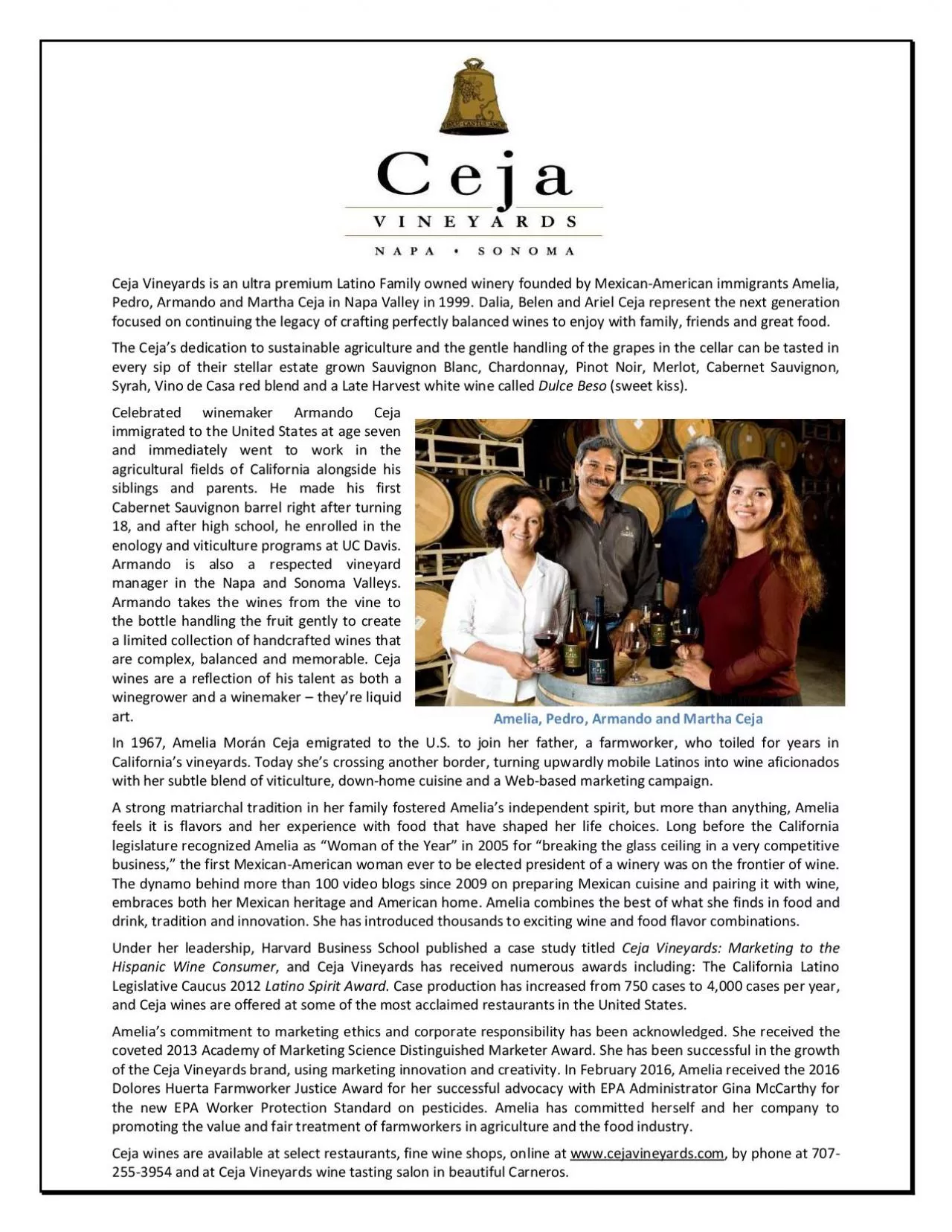 PDF-Ceja Vineyards is an ultra premium Latino Family owned winery