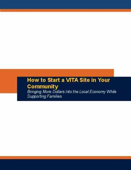 How to Start a VITA Site in Your