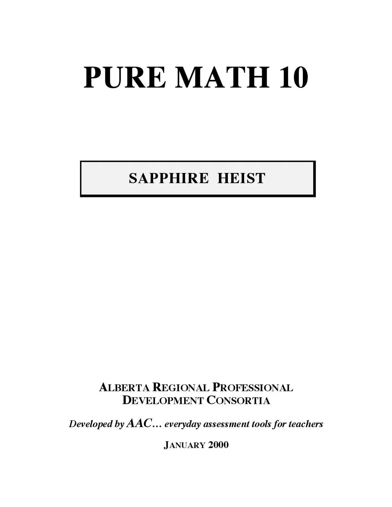 PDF-SAPPHIRE HEIST