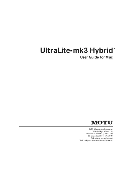 UltraLiteUser Guide for Mac