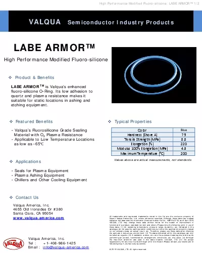 Semiconductor Industry ProductsHigh Performance Modified Fluorosilicon