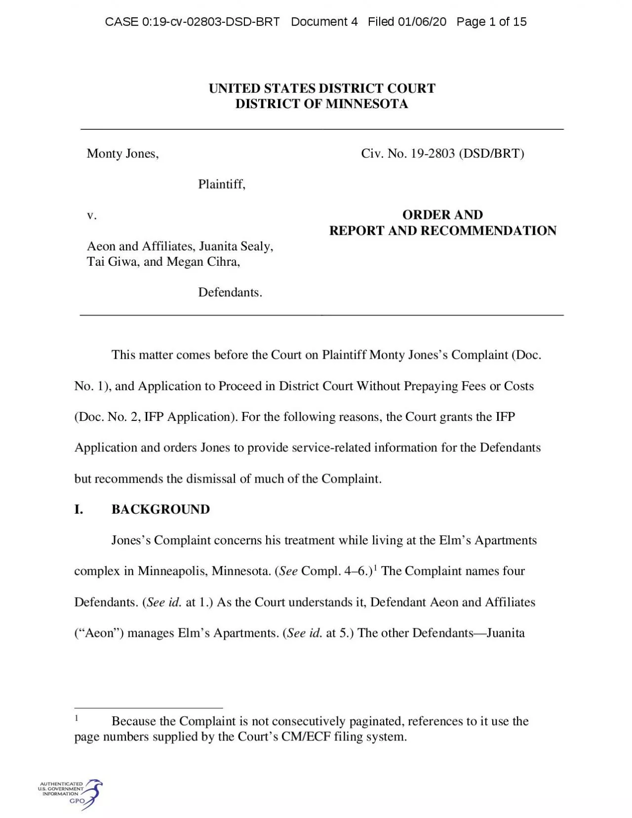 PDF-CASE 019cv02803DSDBRT Document 4 Filed 010620 Page 6 of 15