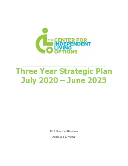 Three Year Strategic Plan