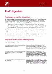 Health and Safety Executive Fire Extinguishers Require