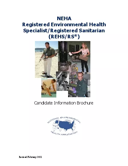 x0000x0000Revised February 2021NEHA Registered Environmental Health Sp