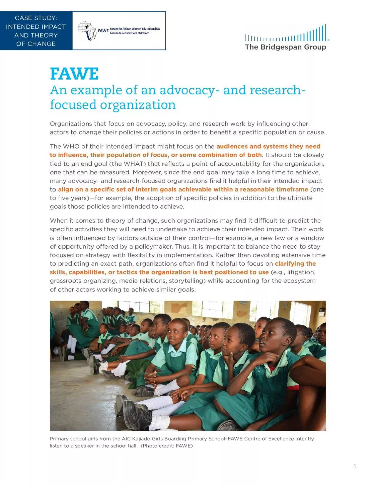 PDF-FAWEAn example of an advocacy and researchfocused organizationOrgani