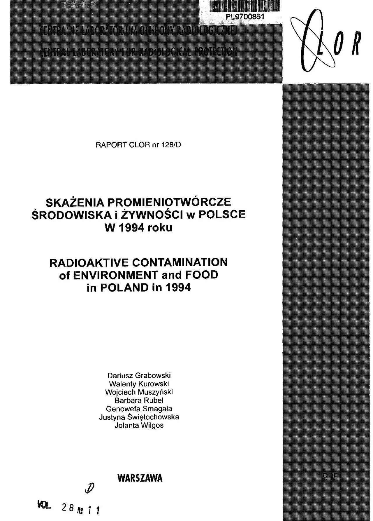 PDF-analysis of the radioactive contamination in