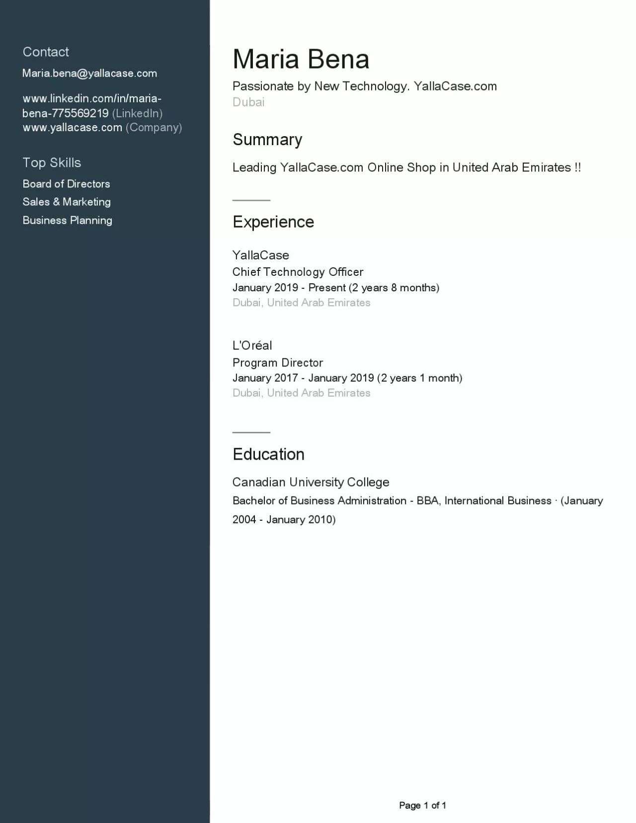 PDF-Maria Bena Example Resume