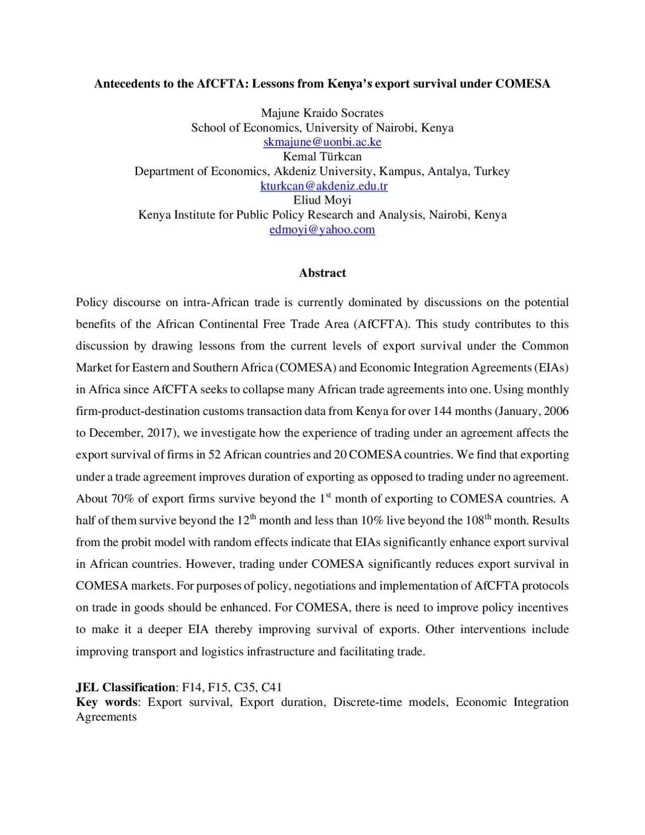 PDF-Antecedents to the AfCFTA Lessons from