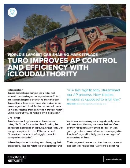 WORLD146S LARGEST CAR SHARING MARKETPLACETURO IMPROVES AP CONTROL AND