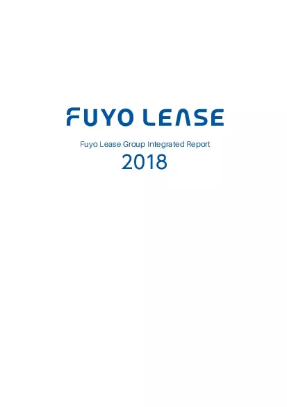 PDF-Fuyo Lease Group Integrated Report 2018