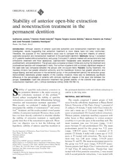ORIGINAL ARTICLE Stability of anterior openbite extrac