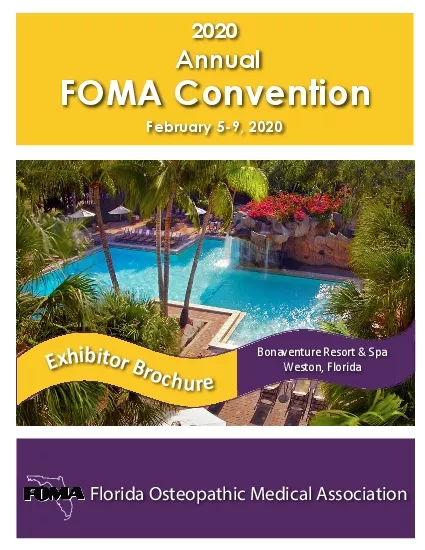 2020 AnnualFOMA ConventionFebruary 59 2020