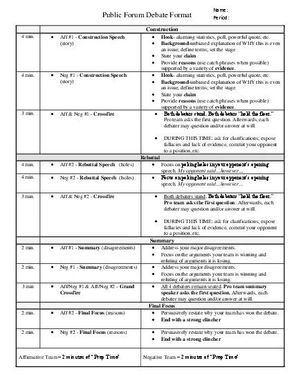 PDF-Public Forum Debate