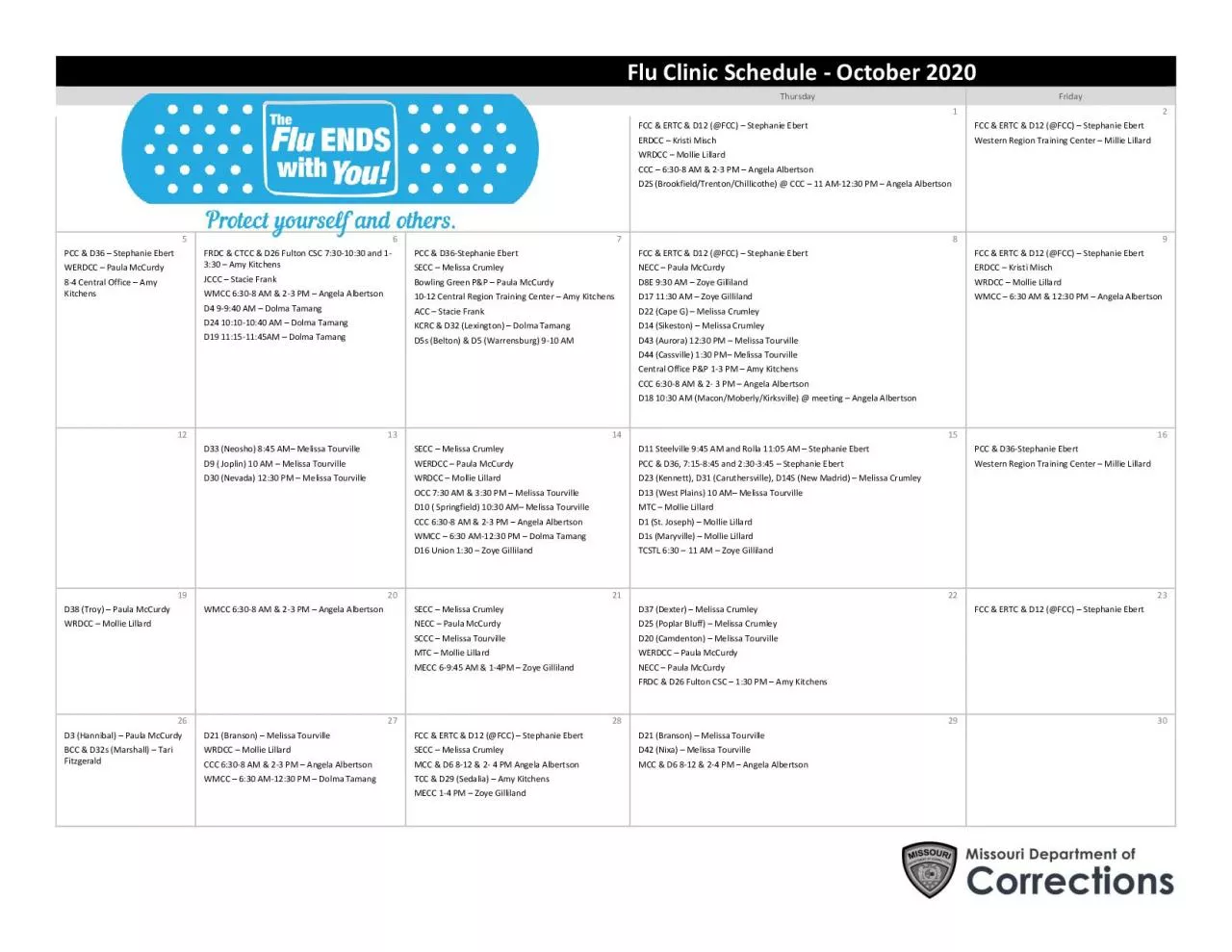 PDF-Flu Clinic Schedule