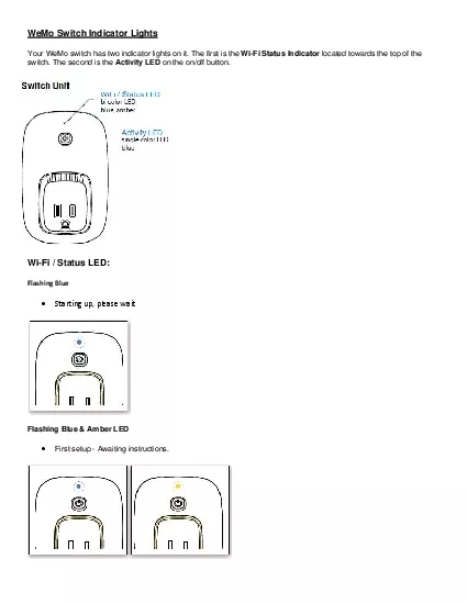 PDF-WeMo Switch Indicator Lights