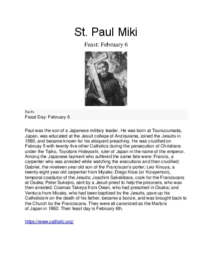 PDF-St Paul Miki