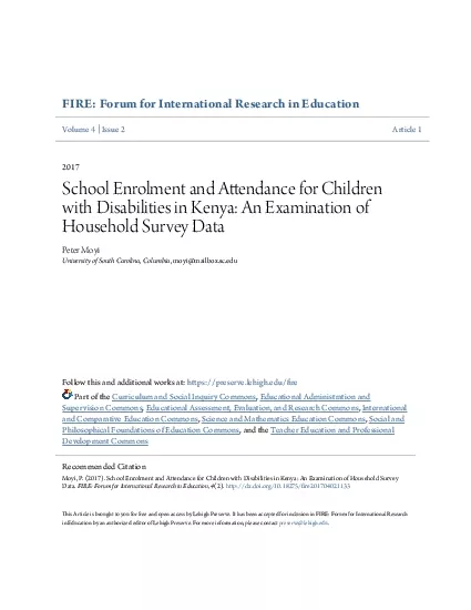 FIRE Forum for International Research in Education