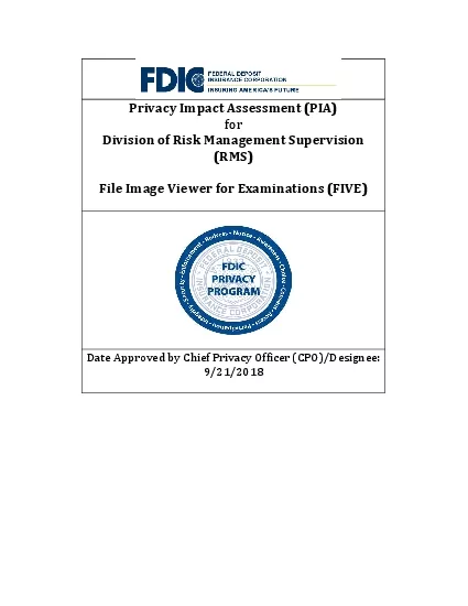 Privacy Impact Assessment PIA