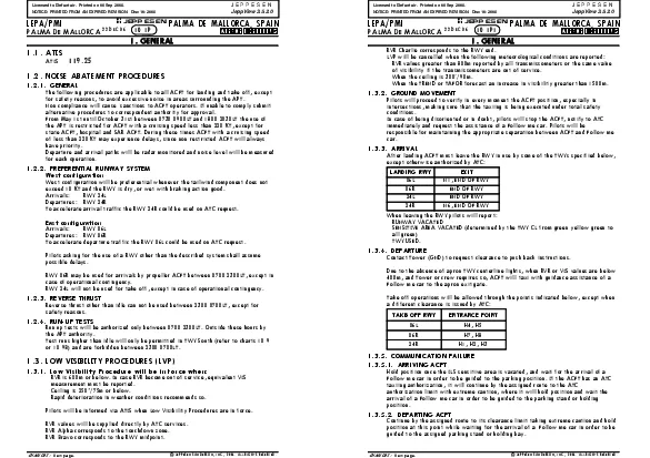 AIRPORTBRIEFING11ATIS12NOISE ABATEMENT PROCEDURES121GENERAL