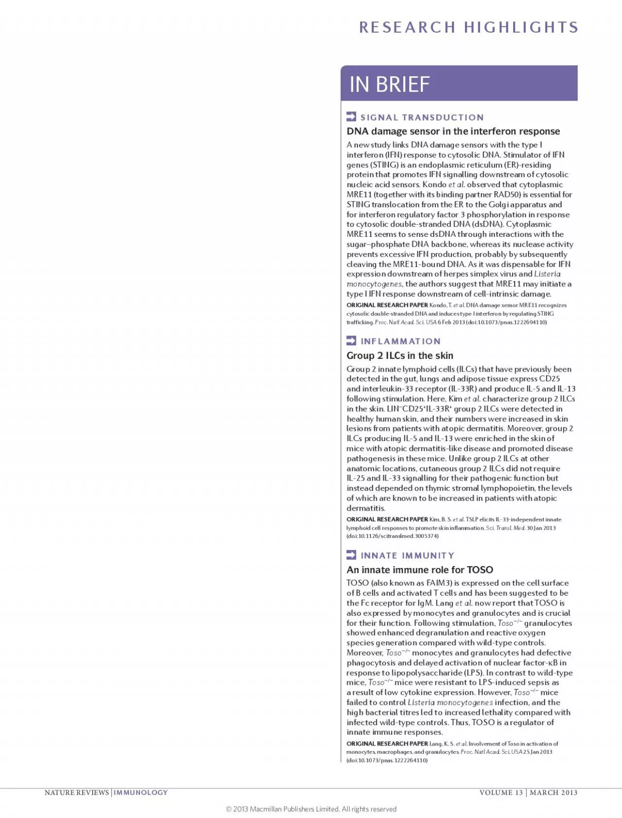 PDF-SIGNAL TRANSDUCTION