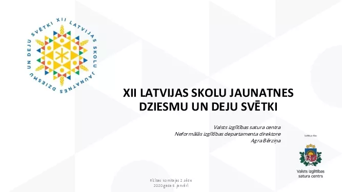 XII LATVIJAS SKOLU JAUNATNES