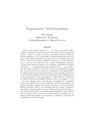 Nonparametric Tail Extrapolation F
