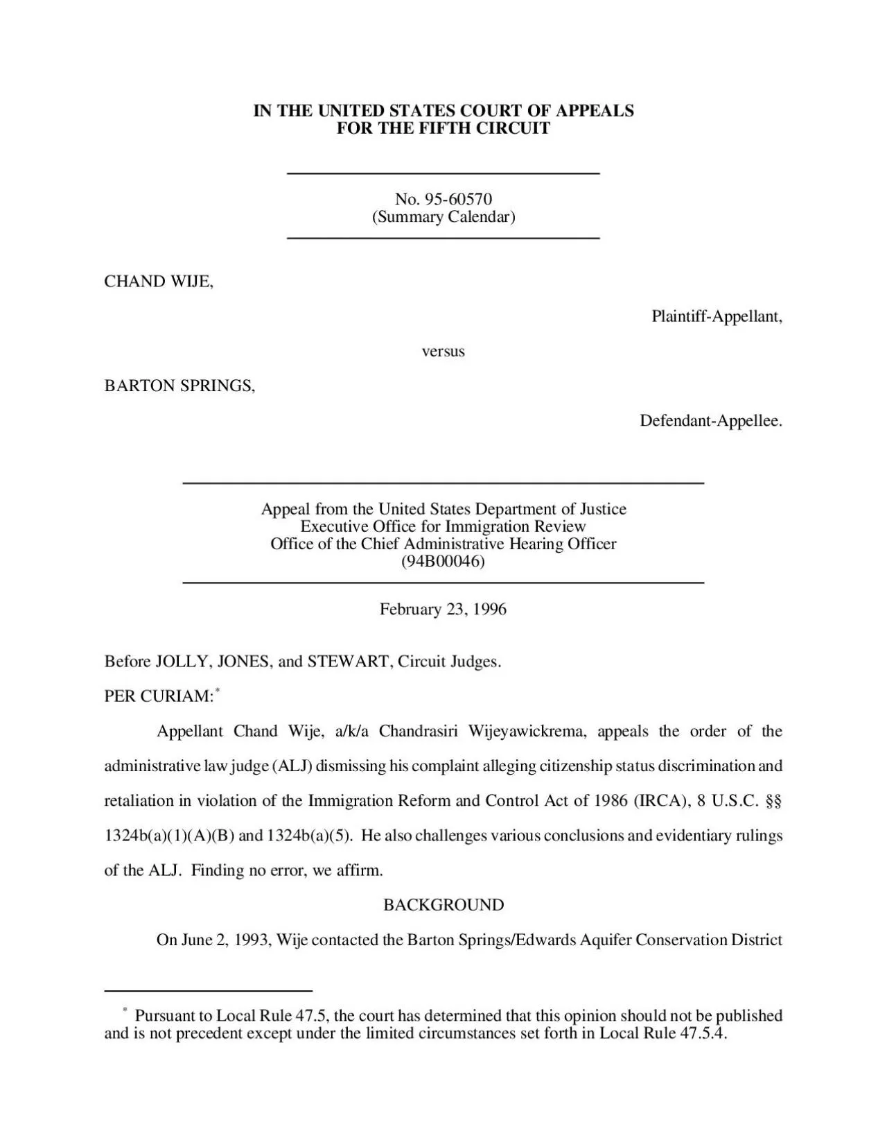 PDF-Pursuant to Local Rule 475 the court has determined that this opinio