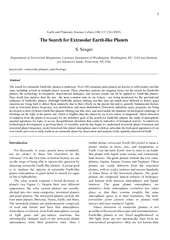 Earth and Planetary Science Letters     The Search for