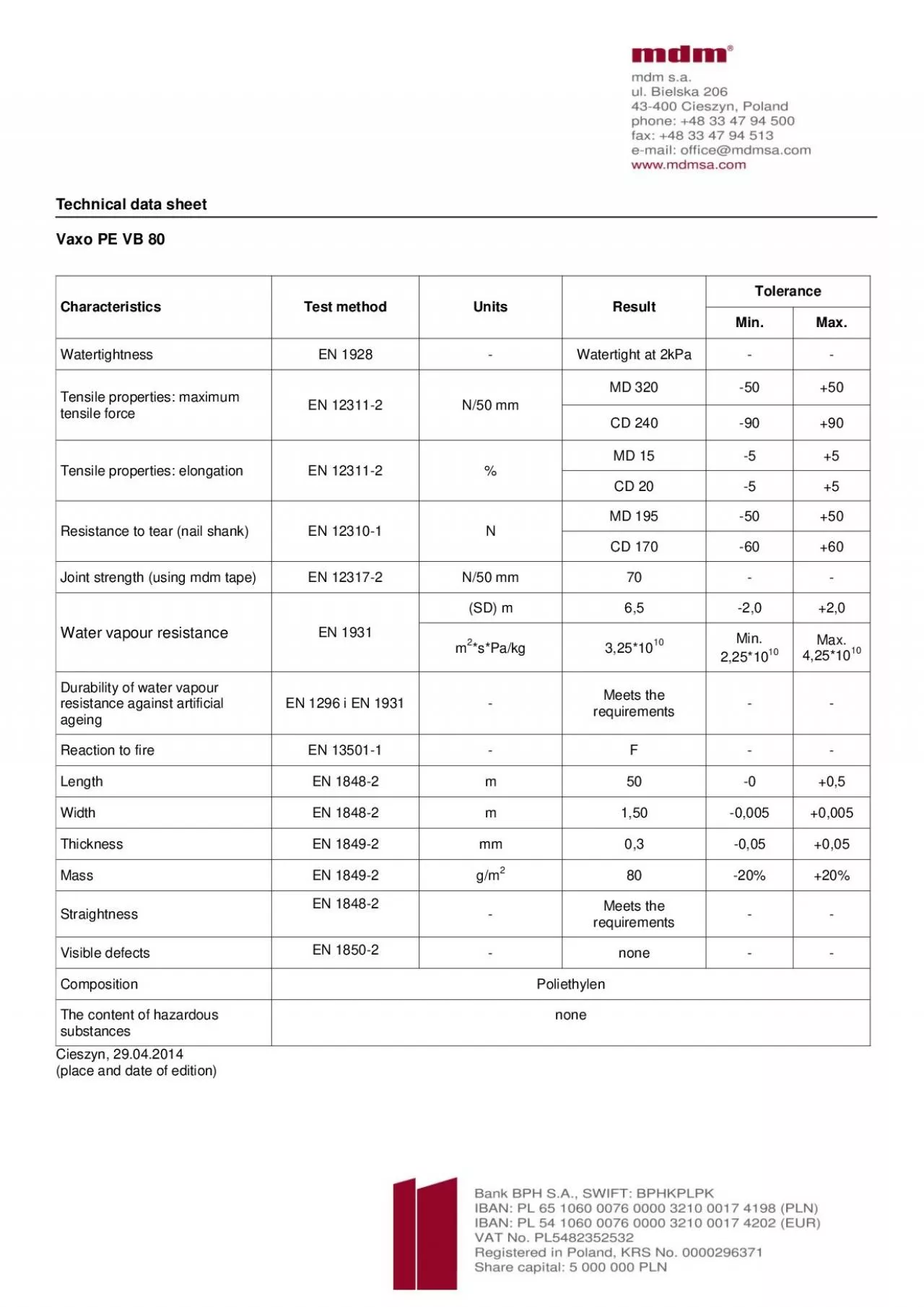 PDF-Technical data sheet