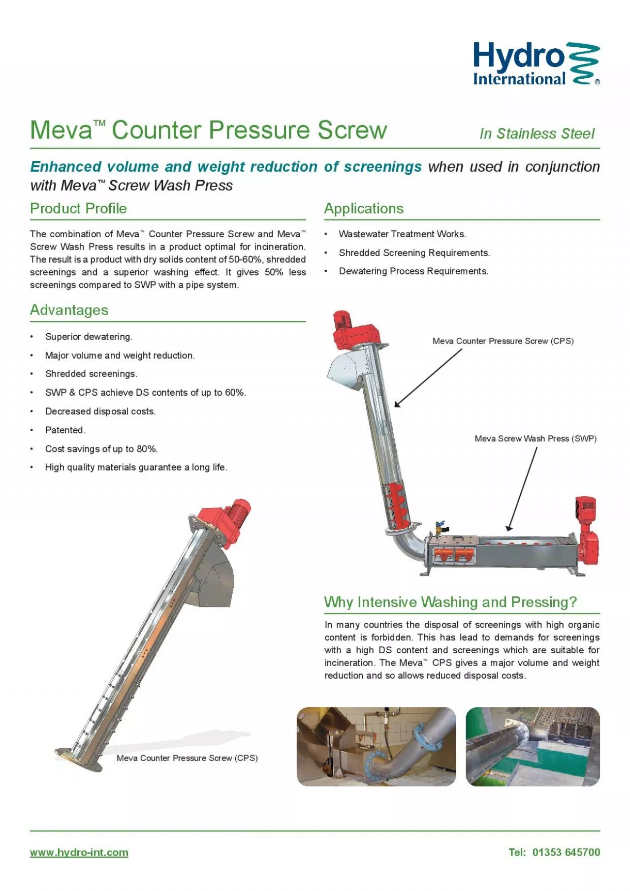 PDF-when used in conjunction Screw Wash Press