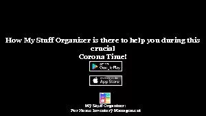 How My Stuff Organizer is there to help you during this crucial Corona Time?