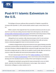 Post Islamic Extremism in the U