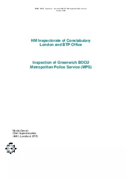 PDF-HMIC BOCU Inspection 150 Greenwich BOCU Metropolitan Police ServiceOct