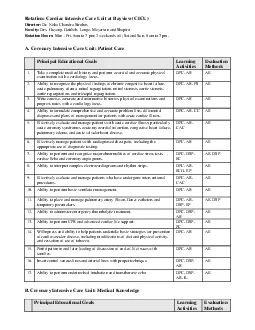 PDF-Rotation Cardiac Intensive Care Unit at Bayview CICU Dr Nisha Chandra