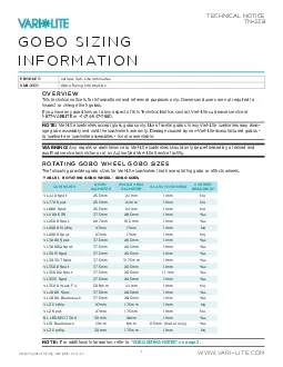 TECHNICAL NOTICE