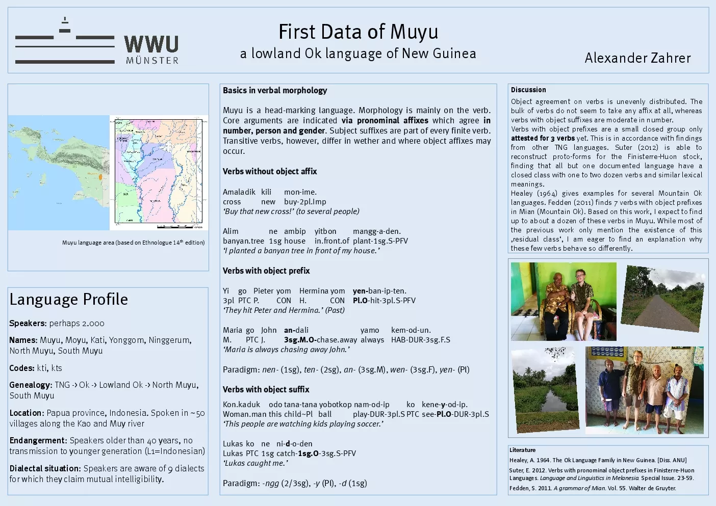 First Data of Muyu a lowland Ok anguage of New Guinea