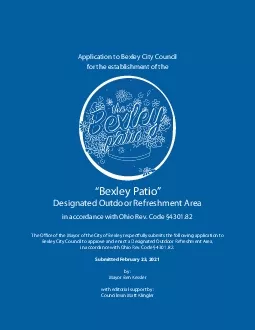 Application to Bexley City Council