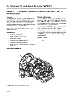 PDF-The UltraShift PLUS transmission is equipped with a Transmission Elec