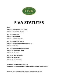 FIVA STATUTES